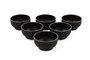 Hermia Juego de 6 Cuencos C-DD07 Negro